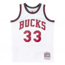 Camiseta Baloncesto de Kareem Abdul-Jabbar con Bucks de Mitchell and Ness