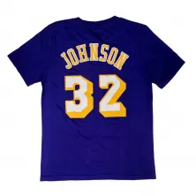 Camiseta Magic Johnson Nombre y Numero con los Lakers