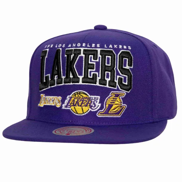 Gorra plana Lakers "Champ stack" - Mitchell and Ness