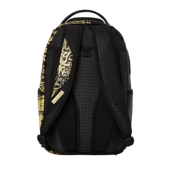 Mochila Sprayground "Half Graff Gold DLXSV"
