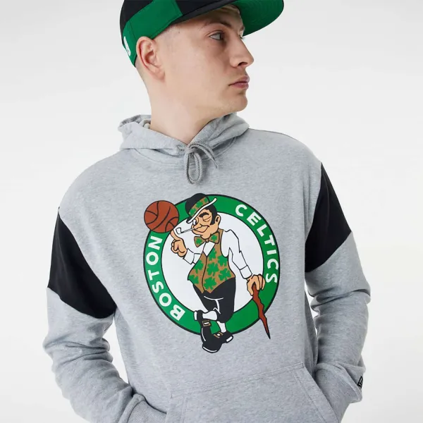 Sudadera Boston Celtics NBA Color Insert Oversized de New Era en Gris