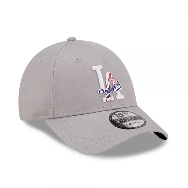 Gorra Los Angeles Dodgers Essentials team logo gris