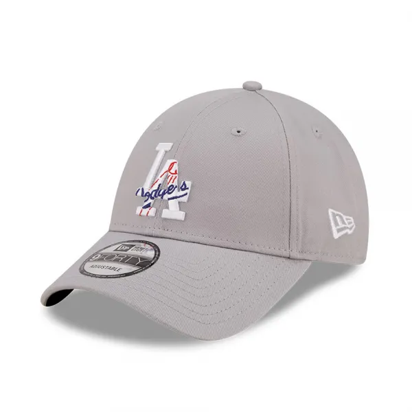 Gorra Los Angeles Dodgers Essentials team logo gris