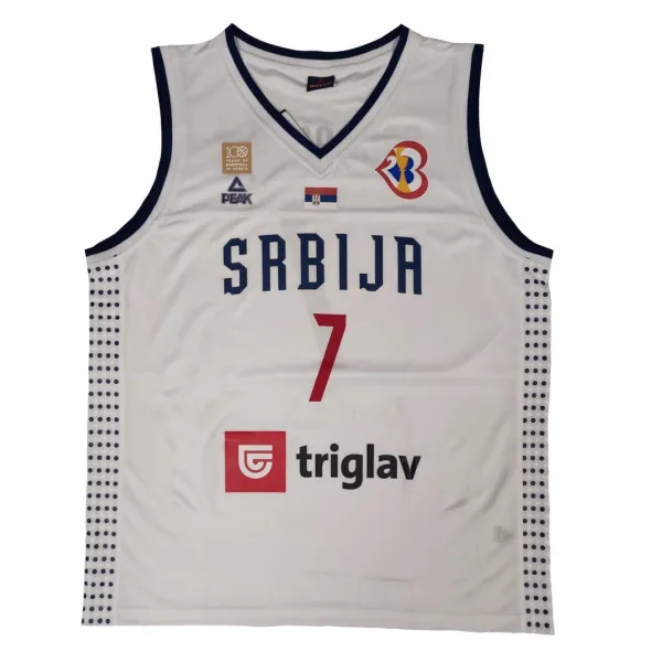 Camiseta Bogdan Bogdanovic Serbia 100 Aniversario Blanca - Peak