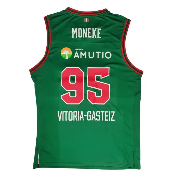 Camiseta Chima Moneke Baskonia Basket Oficial tercera equipacion en verde