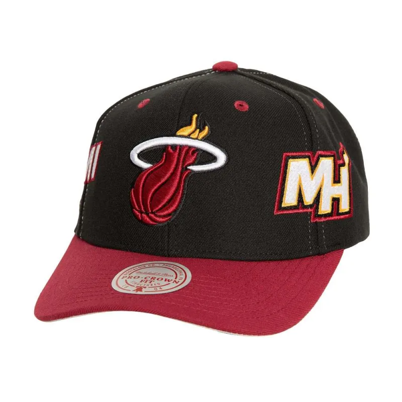 Gorra Curva Miami Heat NBA Overbite Pro HWC de Mitchell and Ness