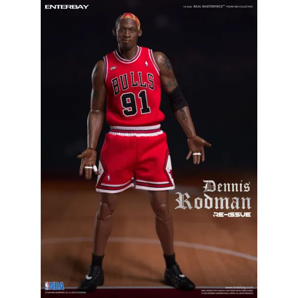 Figura Enterbay Dennis Rodman 1/6 Chicago Bulls - Masterpiece