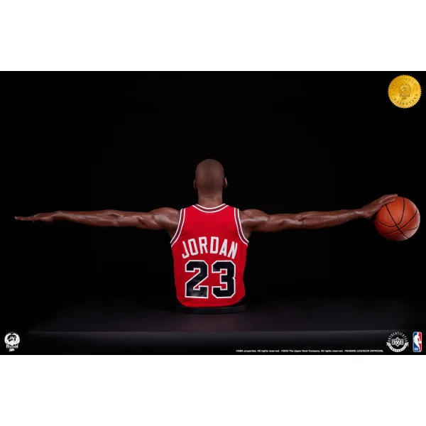 Figura Michael Jordan con Chicago Bulls - Estatua Busto "Wings" Gold EX 1/1 PCS 81cms