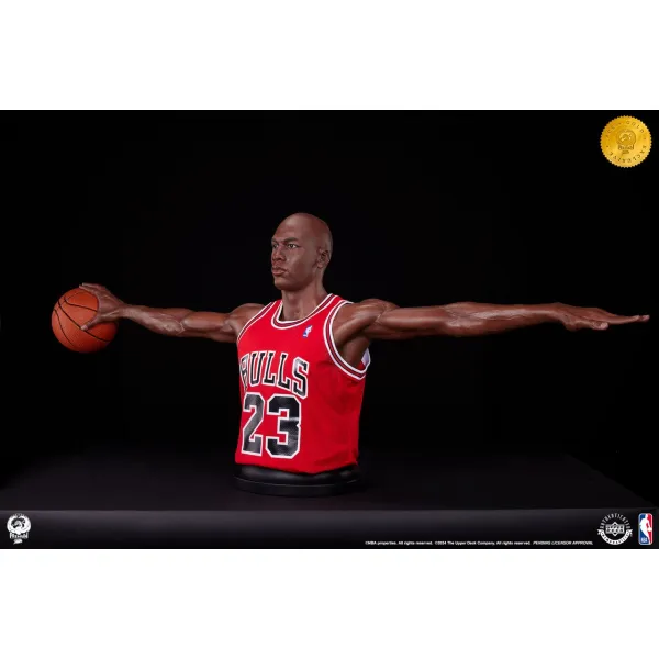 Figura Michael Jordan con Chicago Bulls - Estatua Busto "Wings" Gold EX 1/1 PCS 81cms