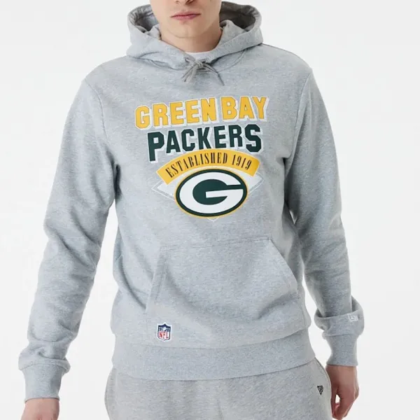 Sudadera Green Bay Packers NFL Team Graphic en Gris de New Era