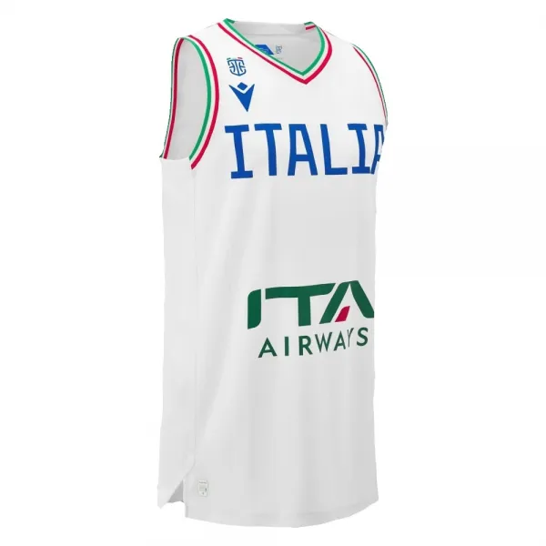 Camiseta baloncesto seleccion Italiana FIBA Oficial blanca