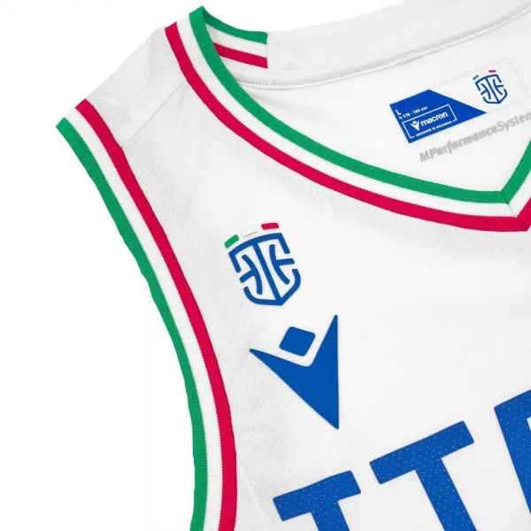 Camiseta baloncesto seleccion Italiana FIBA Oficial blanca