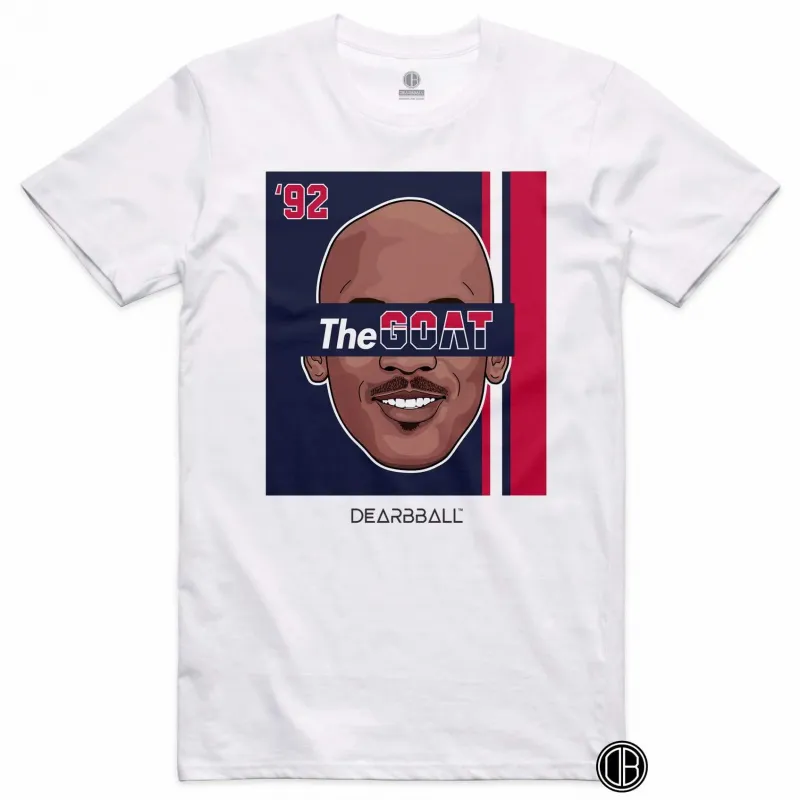 Camiseta DearBball - The GOAT USA basketball 1992 white