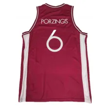 Camiseta Kristaps Porzingis Letonia - Peak roja