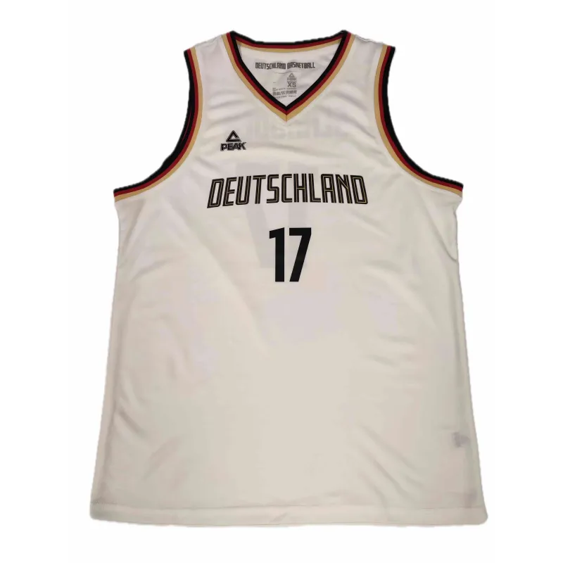 Camiseta Dennis Schröder Alemania - Peak Baloncesto blanca