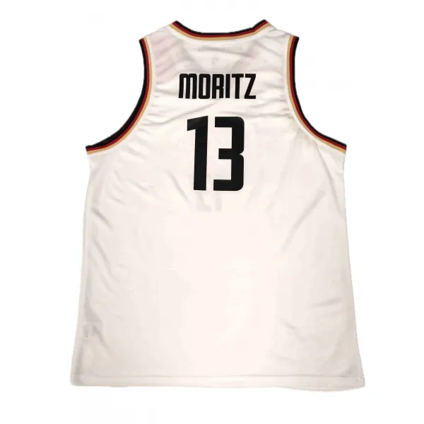 Camiseta Moritz Wagner Alemania - Peak Baloncesto blanca