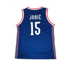 Camiseta Nikola Jokic Serbia - Peak Paris 2024 azul