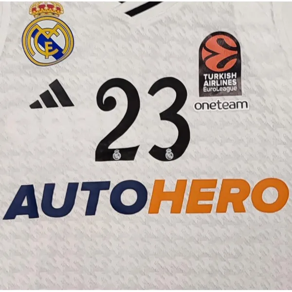 Camiseta Sergio Llull Real Madrid Baloncesto Junior detalle