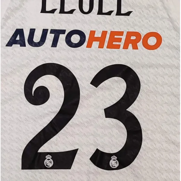 Camiseta Sergio Llull Real Madrid Baloncesto Junior detalle trasera