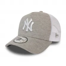 Gorra New York Yankees Jersey Essential Trucker gris lateral