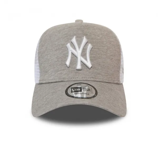 Gorra New York Yankees Jersey Essential Trucker gris frontal