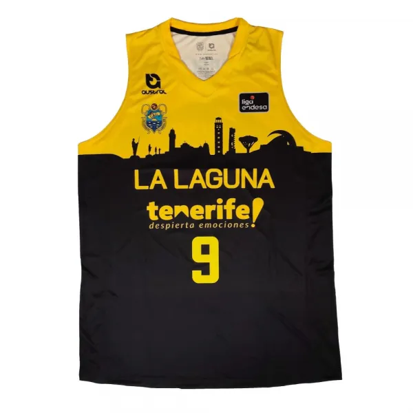 Camiseta Marcelinho Huertas CBC La Laguna Tenerife primera equipación vista frontal