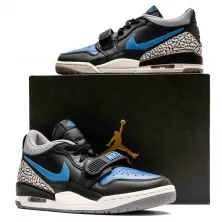 Zapatillas Air Jordan Legacy 312 black royal lateral interior