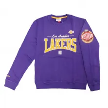 Sudadera Los Angeles Lakers "NBA There and Back" estilo retro vista detalle