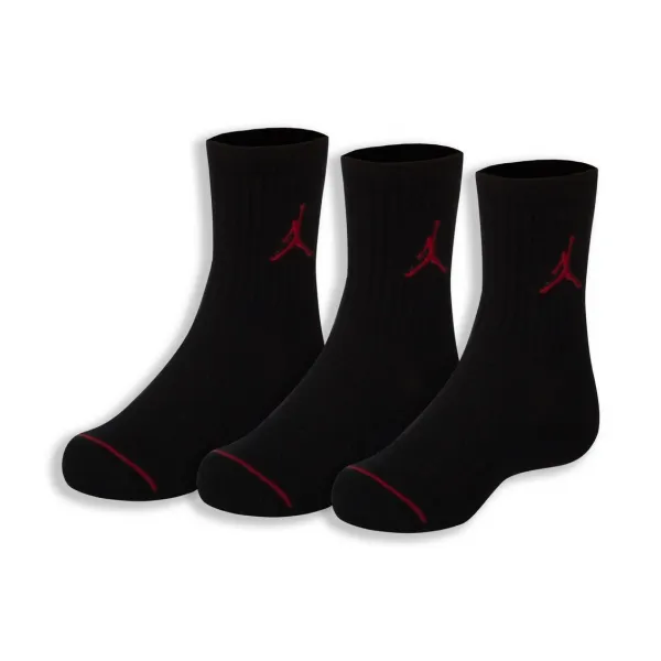 Pack 3 pares calcetines Jordan negro niños