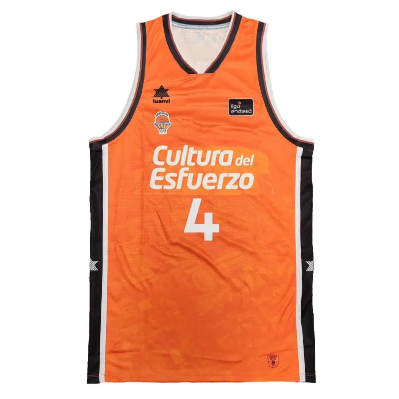 Camiseta Jaime Pradilla Valencia Basket ACB Primera Equipacion vista frontal