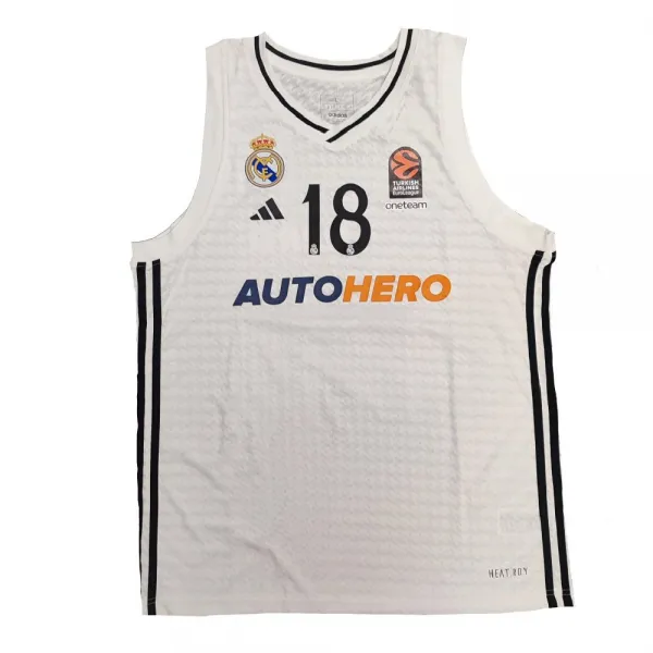 Camiseta Serge Ibaka Real Madrid Baloncesto Euroliga primera equipación vista frontal