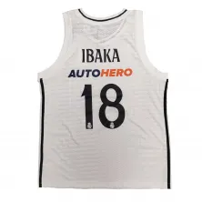 Camiseta Serge Ibaka Real Madrid Baloncesto Euroliga primera equipación vista trasera