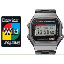 Casio Vintage A168WEUC-1A UNO colaboración 1