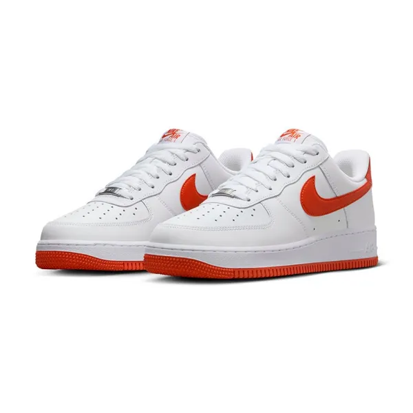 Zapatillas Air Force One Low 07 LV8 White Red doble