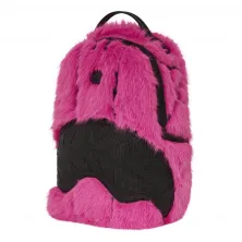 Mochila Sprayground A.I Pink Fur pelo rosa lateral 2