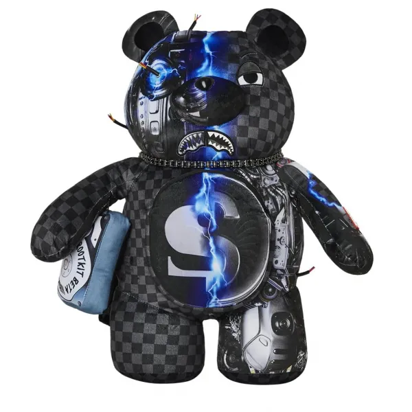 Mochila de Oso Sprayground Cyborg Bear principal