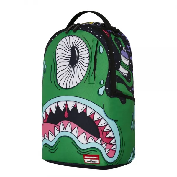 Mochila Sprayground Jorge Rodriguez Green Alien lateral 2