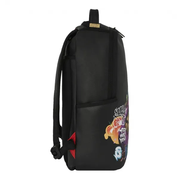 Mochila Sprayground Half Graf Lipstick grafitti lateral