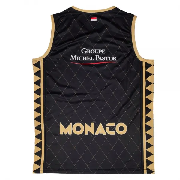 Camiseta AS Monaco Basket Spalding Euroliga negra